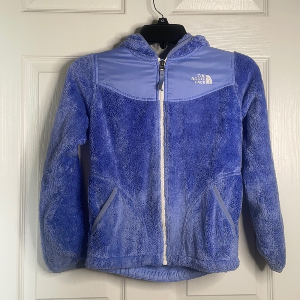 north face girls fleece zip up hoodie